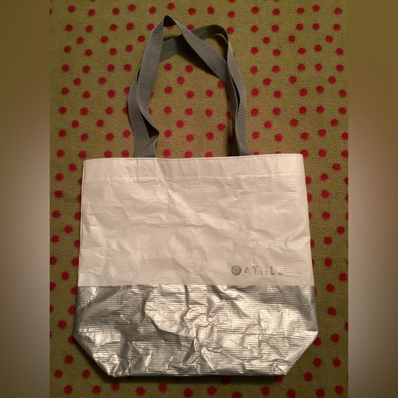 Athleta workout/casual top, batwing sleeve, S, dark gray, with reusable bag. - Picture 10 of 11